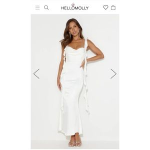 hello molly romance bridal white dress